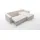 Fun Möbel Ecksofa Schlafsofa Sofa CONOR PREMIUM Stoff Poso Hellgrau Ottomane Rechts - Grau