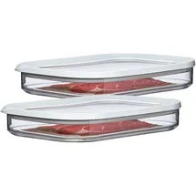 Mepal Modula rechteckig weiß 0,55 l 2-teiliges Set
