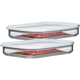 Mepal Modula rechteckig weiß 0,55 l 2-teiliges Set