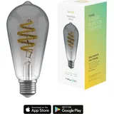 Hombli Filament Bulb CCT E27 ST64-Smokey 6 W E27 warmweiß 1 St.