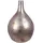 Gilde Vase Peso grau antikfinish matt Blumenmotiv Höhe 56 cm Dekoration Wohnaccessoire Geschenkidee Inneneinrichtung