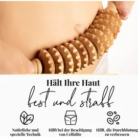 TUULI Maderotherapie Holz Set Massagegerät Roller Cellulite Lymphdrainage Gerät