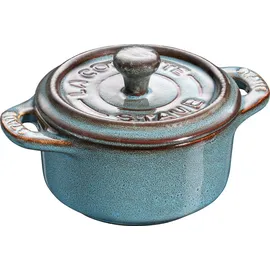 Staub Mini Cocotte Set 4-tlg. antique turqoise
