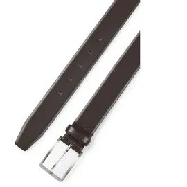 Boss 50491834_205_90 Gürtel aus Leder mit Dornschließe, Dunkelbraun 90