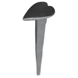 Chic Antique Eisen Nagel Herzform, L4/D1,5 cm, antik kohle