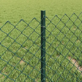vidaXL Zaun 0,4 x 10 m Grün/Stahl