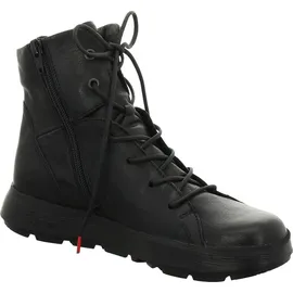 THINK! Damen COMODA chromfrei gegerbte Schurwolle Schneestiefel, 0000 schwarz 39 EU