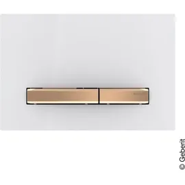 Geberit Sigma50 Betätigungsplatte rotgold/weiß