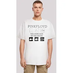 T-Shirt F4NT4STIC "Pink Floyd Pyramids Rock Metal Musik Band", Herren, Gr. S, weiß, Obermaterial: 100% Baumwolle, casual, oversize, Rundhals, Kurzarm ohne Bündchen, Shirts, Print