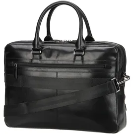 Bugatti Romano Aktentasche Leder 40 cm Laptopfach schwarz