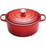 Le Creuset Signature Bräter 24 cm rund kirschrot