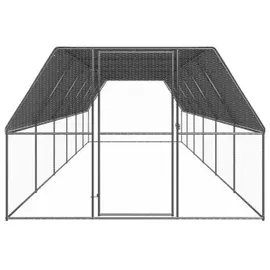 vidaXL Outdoor-Hühnerkäfig 3x12x2 m Verzinkter Stahl