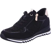 Marco Tozzi Sneaker Damen Weite E Schwarz/Gold 39