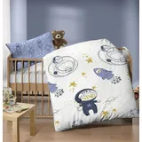biberna Feinbiber Weltraum Blau 100 x 135 cm + 40 x 60 cm