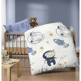 biberna Feinbiber Weltraum Blau 100 x 135 cm + 40 x 60 cm