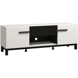 Home Affaire Lowboard HOME AFFAIRE "Sarthe, Breite 147,5 cm TV- Lowboard, TV-Schrank, TV-Ständer", weiß (opaque weiß), B:147,5cm H:50,5cm T:42cm, FSC-zertifizierter Holzwerkstoff, Sideboards, Lowboard, TV-Kommode, Modernes Design, mit Schublade in toller 3D-Optik