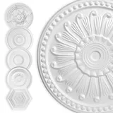 HEXIM Stuckrosette HEXIM weiß 2 St. 40 x 40 cm
