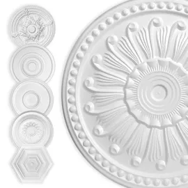 HEXIM Stuckrosette HEXIM weiß 2 St. 40 x 40 cm