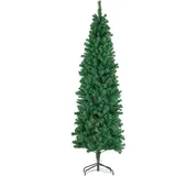 Tectake tectake® Weihnachtsbaum, verschiedene Größen, künstlich in Grün, mit dichten Nadeln, formbar mit viel Volumen, pulverbeschichteter Metallständer mit Kunststoffkappen
