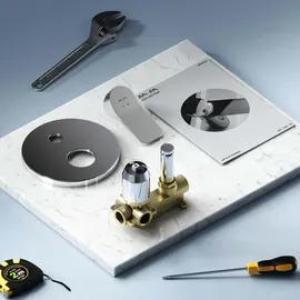 AM.PM X-Joy Unterputz Duscharmatur Wannen-Brausebatterie für 1 Verbraucher Chrom FXA45000