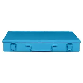 ADB Kleinteilemagazin Metall 33x23x5 cm blau