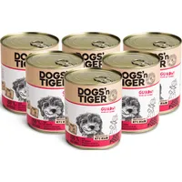 Dogs'n Tiger Dogs’n Tiger Adult Premium Hundefutter, Nassfutter, Getreidefrei, Guadn, 6x800 g