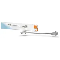 LEDVANCE BATHROOM Badetuchhalter inkl. Nachtlicht, 0,36W, 20lm, warmweißes Licht mit 3000K, Batterie inklusive, Tageslicht- und Bewegungssensor, l... - Silber