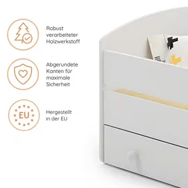 Kids Collective Kinderbett mit Polizei Motiv 80 x 160 cm Holz lackiert weiß