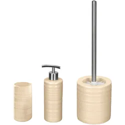 Badaccessoire-Set KLEINE WOLKE "Sahara", beige (natur), Stein, Badaccessoires-Sets