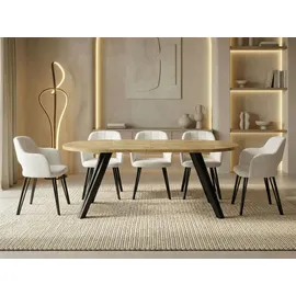 WFL GROUP Ravano Ø 100–180 cm braun