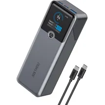 talix Sixthgu PowerTower Powerbank, 20000mAh tragbares Ladegerät 3 Ports 200W Ausgang, bidirektionales Laden, für den Flugverkehr zugelassen, Display, Für MacBook, iPhone 17/16/15-Serie etc