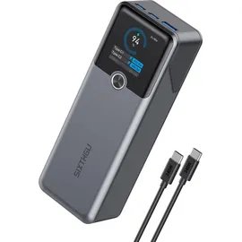 talix Sixthgu PowerTower Powerbank, 20000mAh tragbares Ladegerät 3 Ports 200W Ausgang, bidirektionales Laden, für den Flugverkehr zugelassen, Display, Für MacBook, iPhone 17/16/15-Serie etc