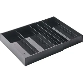 Yamazaki Besteckorganizer Kunststoff 47,5x5,5x35 cm schwarz