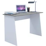 VCM Schreibtisch Masola Maxi weiß/Sonoma-Eiche-Nachbildung
