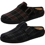 Rohde Herren Hausschuhe Pantoffeln Mantua 6658, Größe:45 EU, Farbe:Blau - Blau - 45