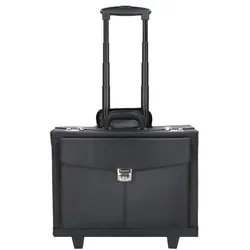 Alassio 2-Rollen Pilotentrolley 40 cm Laptopfach schwarz