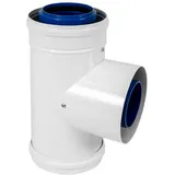 SKOBERNE Condens Blue AZ Revisions-T-Stück doppelwandig, verschiedene Größen (Ausführung: Ø 80/125)