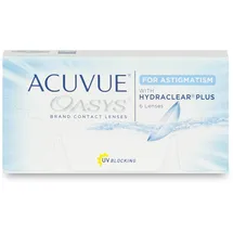 Acuvue Oasys for Astigmatism (6 Linsen) + Oxynate Peroxide 380 ml mit Behälter PWR:-3, BC:8.6, DIA:14.5, CYL:-2.25, AXIS:10