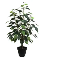 Seidenblumen Roß Ficus Benjamini 60cm im Topf LA Kunstpflanze