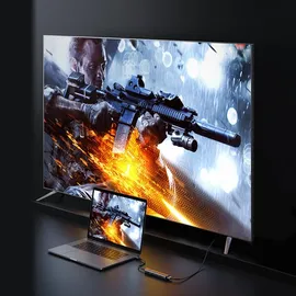 UGREEN USB-C to 4*USB 3.0+HDMI Hub - Grau