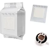 50 Stück Drip Coffee Bag,Hängende Ohrtropf Kaffeebeutel,Kaffee Papierfilter,Klappbar Reise Kaffeefilter,Tragbare Kaffee Papier Filter,Kaffeefilter zum Aufhängen,Drip Tea Bags Filtertüten für Zuhause