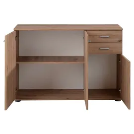 calitan furniture Kommode SOLO, Artisan Eiche Dekor - B 106 cm - 3 Türen - 2 Schubladen - 1 Einlegeboden