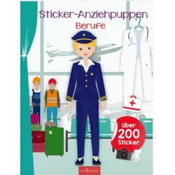 ARSEDITION 133705 Sticker-Anziehpuppen Berufe