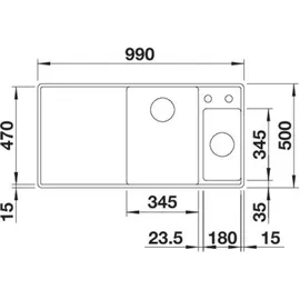 Blanco Axia III 6 S-F