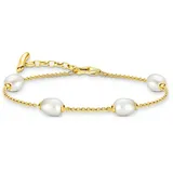 Thomas Sabo Natural Beauty Armband mit Perlen goldfarben A2189-430-14-L19V Größe L