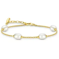 Thomas Sabo Natural Beauty Armband mit Perlen goldfarben A2189-430-14-L19V Größe L