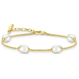Thomas Sabo Natural Beauty Armband mit Perlen goldfarben A2189-430-14-L19V Größe L