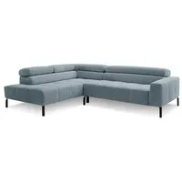 Sormani Ecksofa Pisa Cord Light Blue