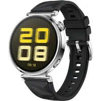 Huawei Watch GT 5 41 mm Silber Fluorelastomer-Armband Schwarz