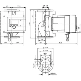 WILO Umwälzpumpe Stratos MAXO-Z 40/0,5-12 PN 6/10 453W